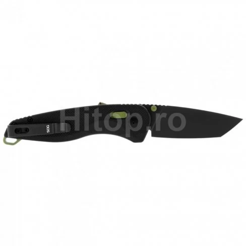 Cuțit pliabil SOG Aegis AT Tanto, în negru/mozaic - 7,9 cm