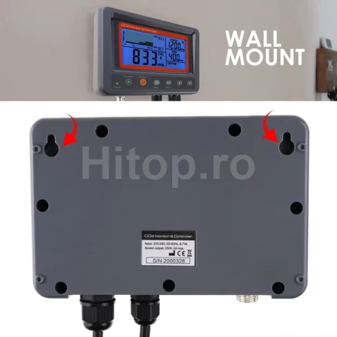 Monitor CO2 pentru controlul și reglarea calității aerului interior
