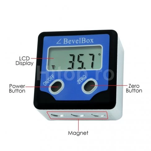 Înclinometru digital cu magneți