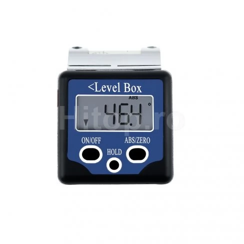 Înclinometru digital cu nivel cu bulă de aer, domeniu larg de măsurare ± 180° (0 ~ 360°)