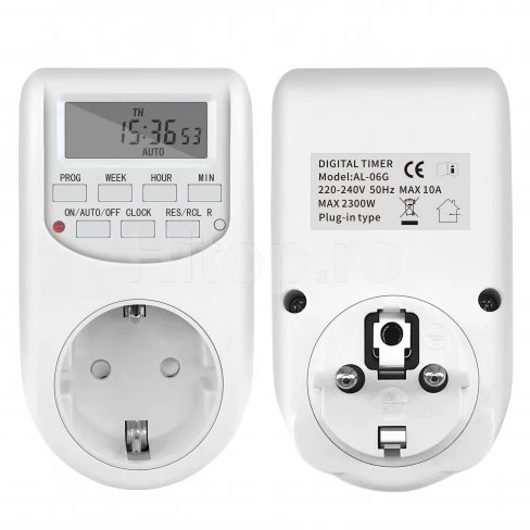 Temporizator de contact 220V 10A , temporizator de timp