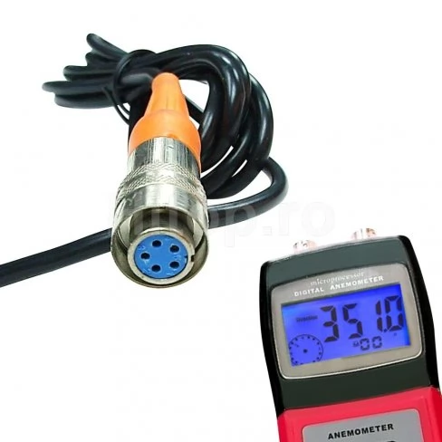 Anemometru termic multifuncțional pentru măsurarea vitezei vântului