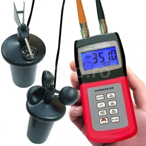 Anemometru termic multifuncțional pentru măsurarea vitezei vântului