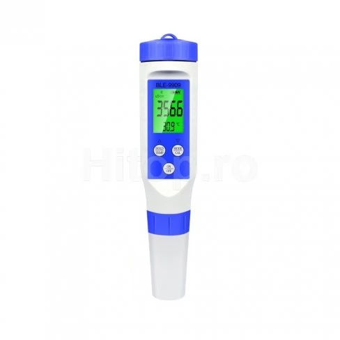 Tester de pH, TDS, EC, salinitate și temperatură, bluetooth
