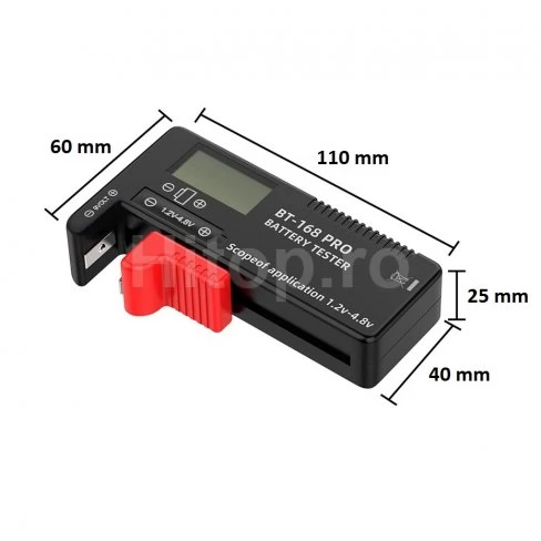 Tester digital universal pentru baterii