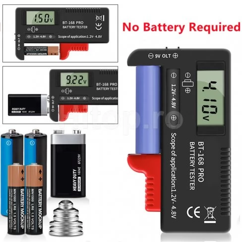 Tester digital universal pentru baterii