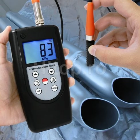 Tester pentru grosimea stratului de acoperire F & NF, 0 ~ 2000 µm Tester pentru grosimea stratului de acoperire F & NF, 0 ~ 2000 µm