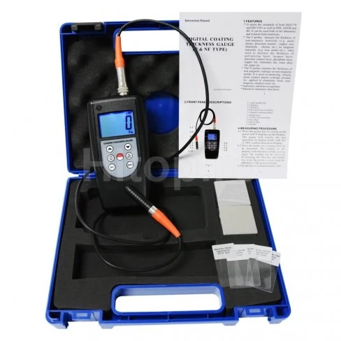 Tester pentru grosimea stratului de acoperire F & NF, 0 ~ 2000 µm Tester pentru grosimea stratului de acoperire F & NF, 0 ~ 2000 µm
