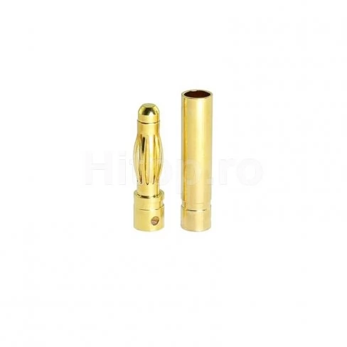 Set de conectori masculi și femele placați cu aur 4 mm