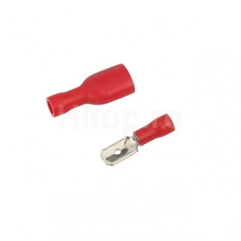 Set de terminale de 6,3 mm - Roșu
