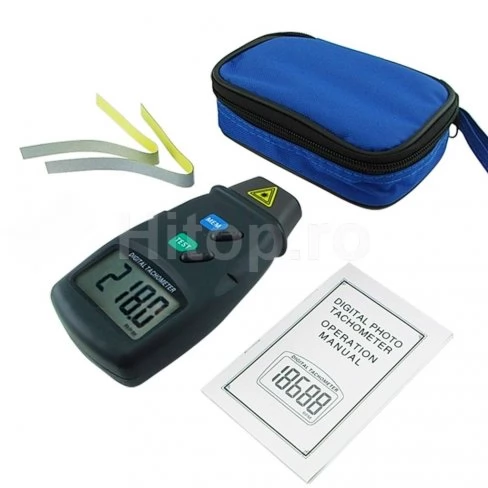 Tachimetru foto digital cu laser fără contact RPM meter