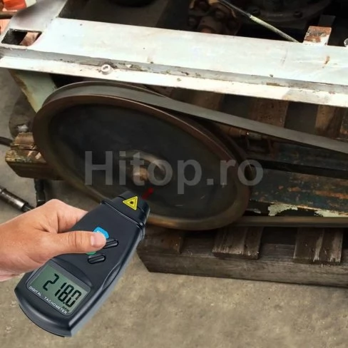Tachimetru foto digital cu laser fără contact RPM meter