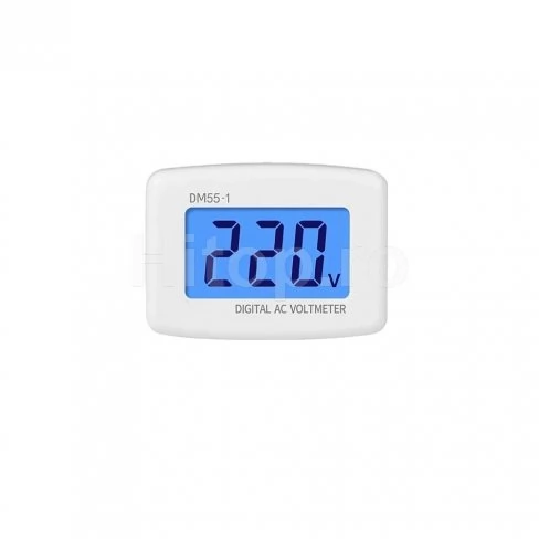 Voltmetru digital de priză AC 80–300V cu afișaj LED – DM55-1