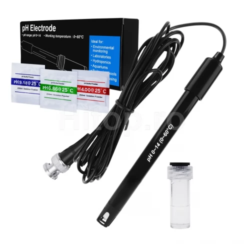 Electrod pH suplimentar pentru testere cu conector BNC 50 Ohm, cablu 300 cm