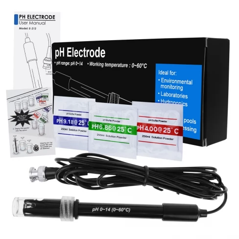 Electrod pH suplimentar pentru testere cu conector BNC 50 Ohm, cablu 300 cm