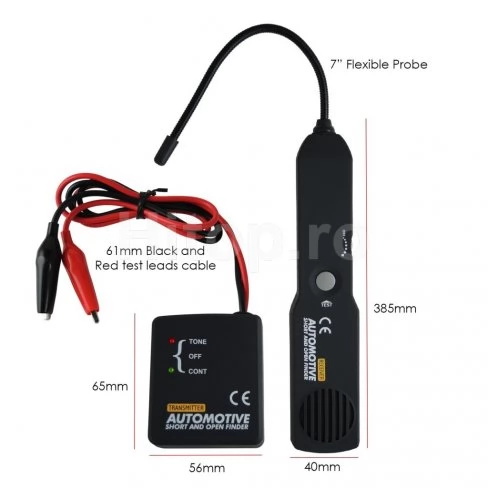 Instrument pentru detectarea scurtcircuitelor în instalațiile electrice ale autovehiculelor