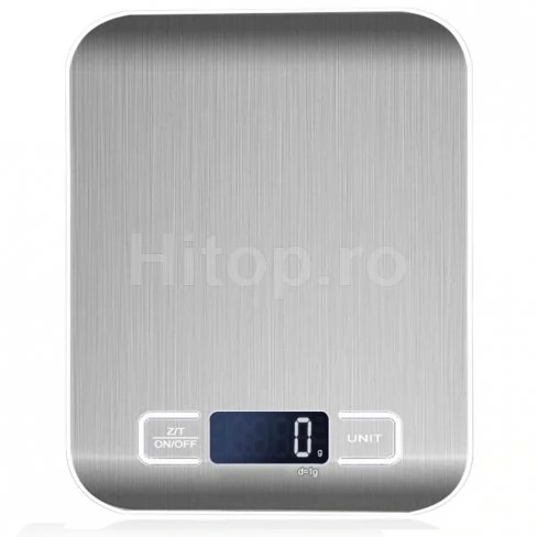 Cântar de bucătărie cu capacitate de 5 kg și platformă metalică