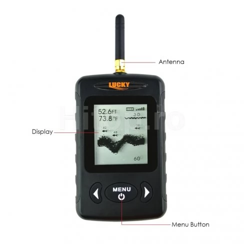 Sonar de pescuit cu senzor wireless de 100 de metri - Culoare negru