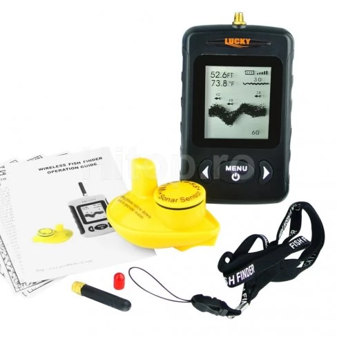 Sonar de pescuit cu senzor wireless de 100 de metri - Culoare negru