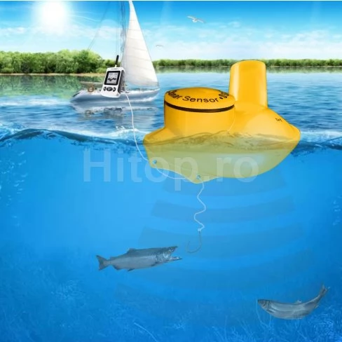 Sonar de pescuit cu o gamă de senzori fără fir de 100 de metri