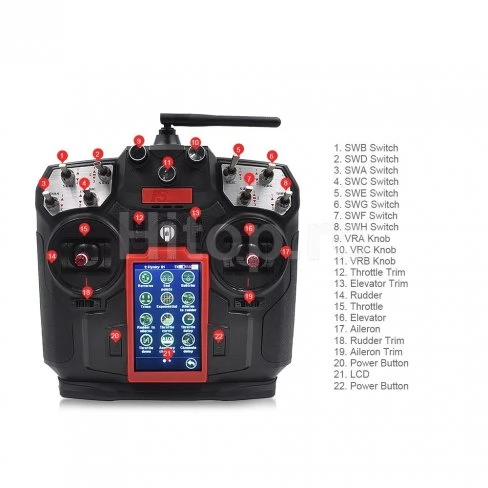 FlySky FS-i8 8 canale de control radio cu telemetrie
