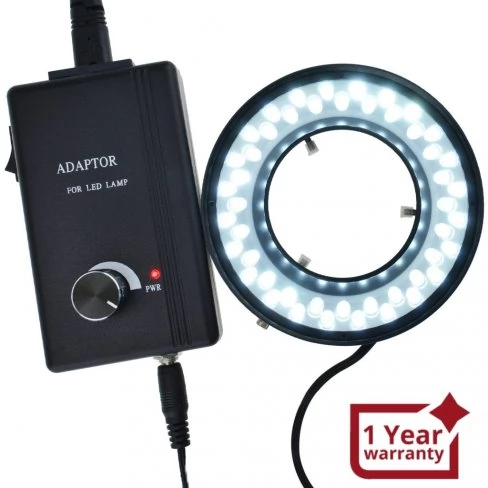 Lampă LED cu 48 de becuri pentru microscoape și camere (diametru maxim 60 mm)