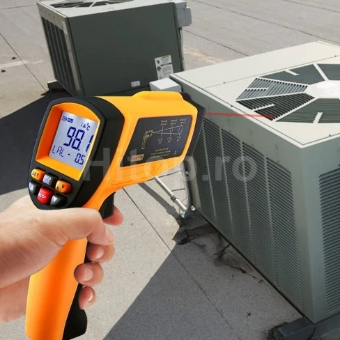 Termometru digital cu infraroșu 50:1, pirometru 1150 °C