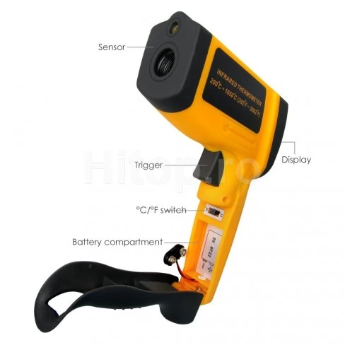 Termometru digital cu infraroșu 50:1 1650°C