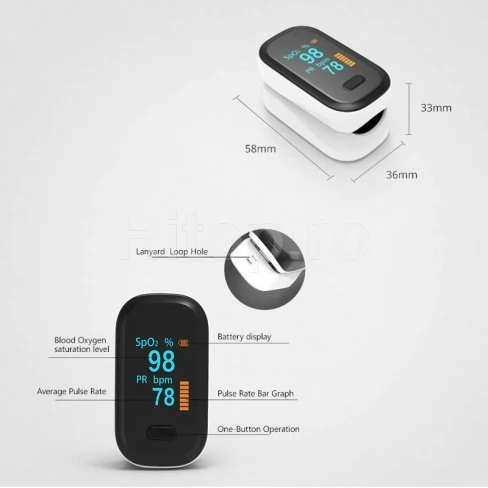 Oximetru de puls cu afișaj OLED Oximetru de puls cu afișaj OLED