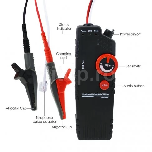 Detector pentru urmărirea și detectarea cablurilor subterane de 220v Detector pentru urmărirea și detectarea cablurilor subterane de 220v