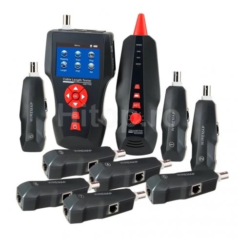 Tester de cablu pentru cabluri de rețea, telefon, RJ45, RJ11, BNC