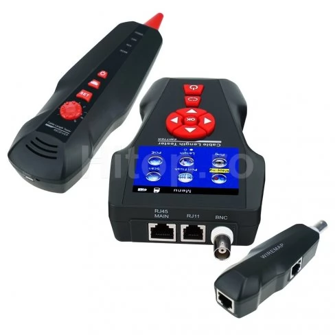 Tester de cablu pentru cabluri de rețea, telefon, RJ45, RJ11, BNC