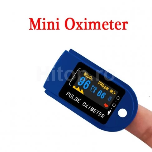 Oximetru de puls pentru măsurarea pulsului și a nivelului de oxigen din sânge