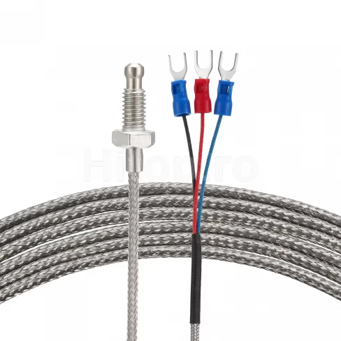 Termistor tip PT100 , -200 până la 450 °C , 200 cm, filet M6