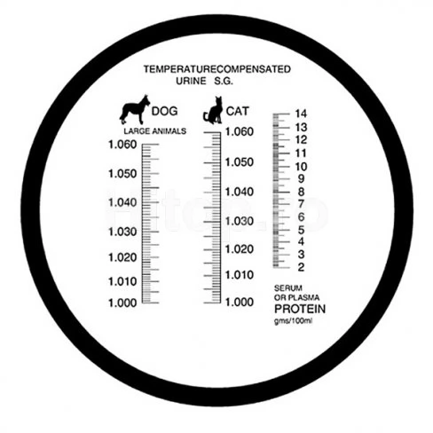 Refractometru clinic pentru proteine serice animale Refractometru clinic pentru proteine serice animale