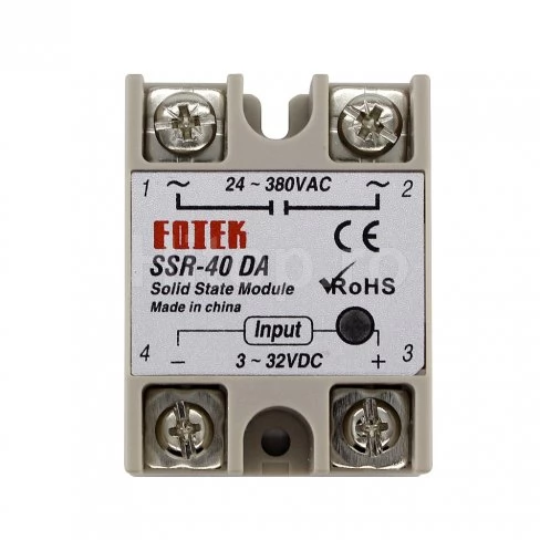 Releu cu stare solidă 3-32VDC capacitate de încărcare 40A 24-380 VAC Regulator termic REX-C SSR