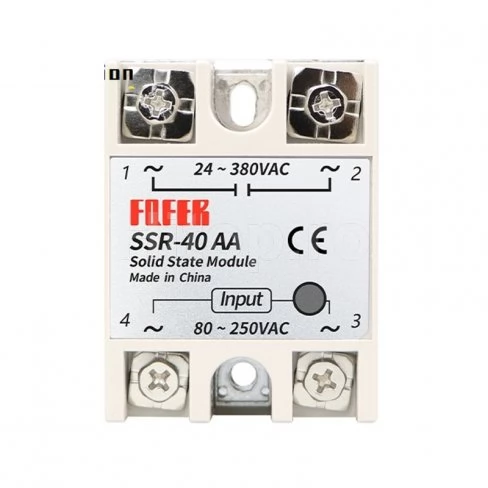 Releu cu stare solidă 80-250VAC capacitate de încărcare 40A 24-380 VAC Termocontroler REX-C SSR Releu cu stare solidă 80-250VAC capacitate de încărcare 40A 24-380 VAC Termocontroler REX-C SSR