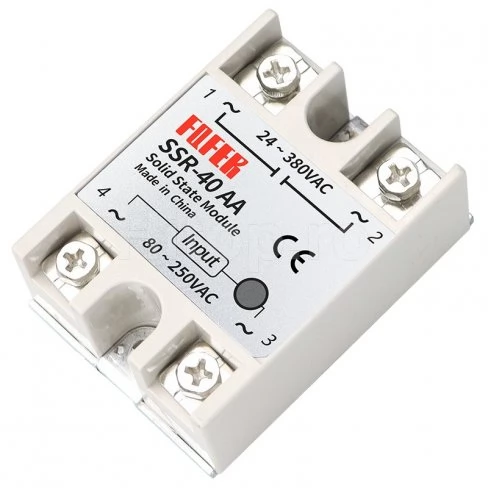 Releu cu stare solidă 80-250VAC capacitate de încărcare 40A 24-380 VAC Termocontroler REX-C SSR Releu cu stare solidă 80-250VAC capacitate de încărcare 40A 24-380 VAC Termocontroler REX-C SSR
