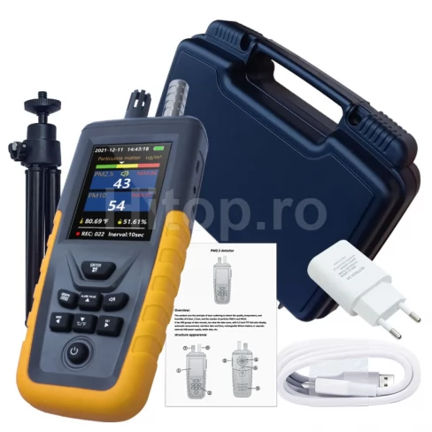PM2.5, PM10 AQI Contor digital pentru particule și calitatea aerului