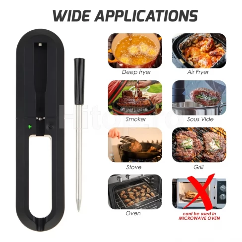 Termometru inteligent pentru carne cu conexiune Bluetooth la telefonul mobil Termometru inteligent pentru carne cu conexiune Bluetooth la telefonul mobil