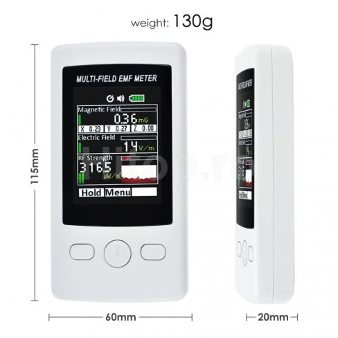 EMF metru RF gauss metru 2000mG