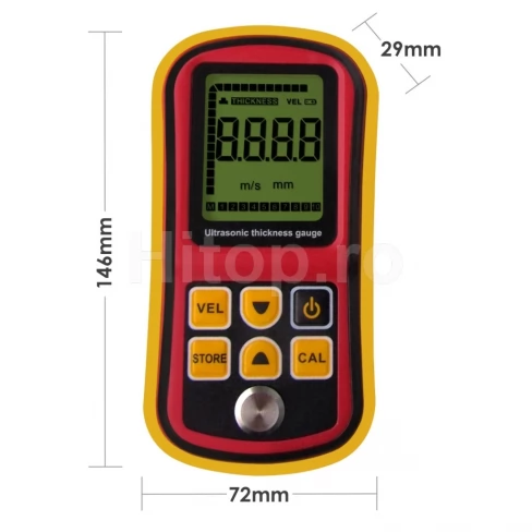 Calibre cu ultrasunete pentru diverse materiale, 1.20 ~ 225.00 mm