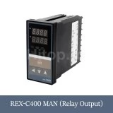 Termocontroler REX C400 la 220V, termoregulator -199 la 1372° C, ieșire releu NO + NC, senzori K, J, Pt100