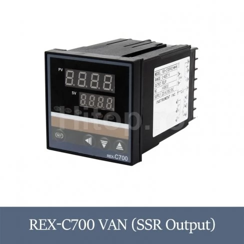 Termocontroler REX C700 la 220V, termoregulator -199 la 1372° C , ieșire SSR, senzori K, J, Pt100
