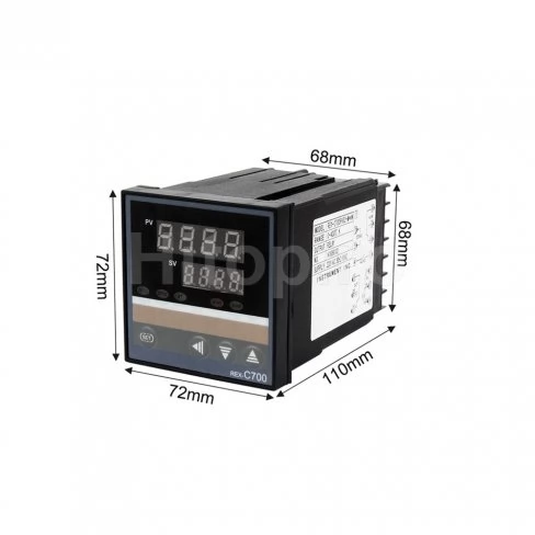 Termocontroler REX C700 la 220V, termoregulator -199 la 1372° C , ieșire SSR, senzori K, J, Pt100