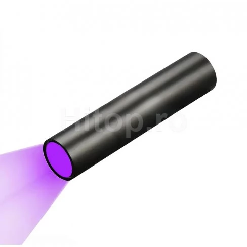Mini lanternă de gheață UV cu lungimea de undă a luminii de 365 nm, baterie reîncărcabilă