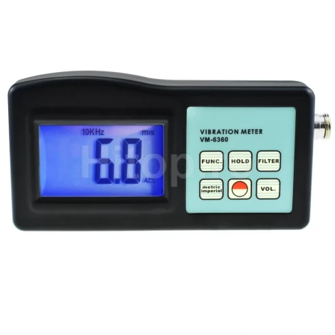 Vibrometru digital cu afișaj LCD, analizor de testare