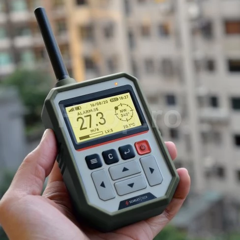 Anemometru fără fir pentru viteza și direcția vântului