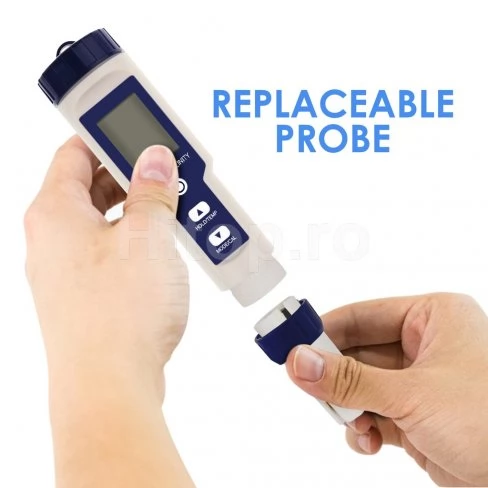 Verificator 5 în 1 al calității apei pentru pH, TDS, EC, salinitate, temperatură