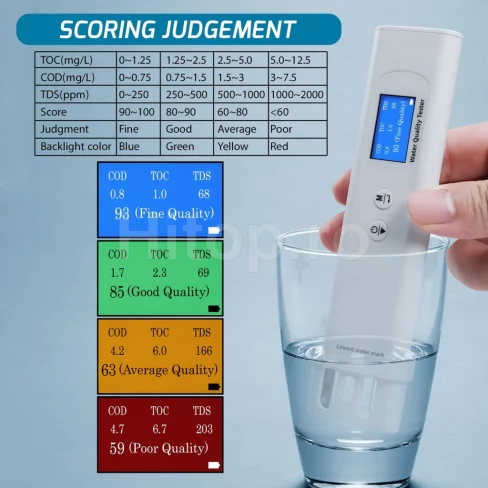 6 în 1 tester inteligent pentru calitatea apei TOC, UV275, EC, TDS, COD și temperatură